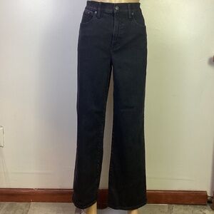 Madewell “the perfect vintage” wide leg jeans Sz 29 Black